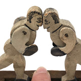 Antique Mechanical Wooden Boxing Toy, Presumed Weston Toy Company