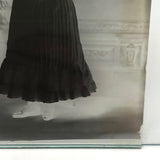 Childs Art Gallery 1890 Glass Plate Negative of Young Woman with Flowers