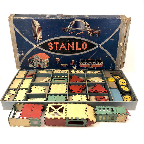Stanley Tools Stanlo L500 Modular Metal Construction Set, 1930s