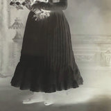 Childs Art Gallery 1890 Glass Plate Negative of Young Woman with Flowers