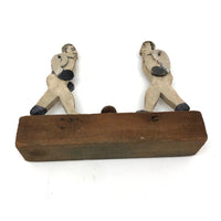 Antique Mechanical Wooden Boxing Toy, Presumed Weston Toy Company