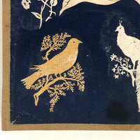 Antique Scherenschnitte (Cut Paper) Collage from Victorian Scrapbook