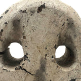 Anthropomorphic Much Weathered Dead Eye in White Paint on Custom Stand