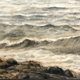 British Antique Watercolor Seascape by Vera