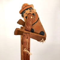Acrobatic Clown Paper and Wood Squeeze Toy