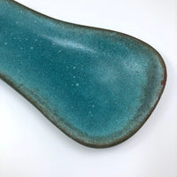 Lee Rosen, Design-Technics c. 1950 Aqua Glazed Biomorphic Bowl / Tray