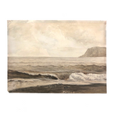 British Antique Seascape Watercolor, Unsigned