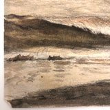 British Antique Seascape Watercolor, Unsigned