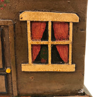 Sweet Old Folk Art House Still Bank