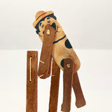 Acrobatic Clown Paper and Wood Squeeze Toy