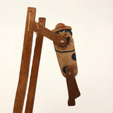 Acrobatic Clown Paper and Wood Squeeze Toy