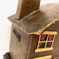 Sweet Old Folk Art House Still Bank