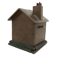 Sweet Old Folk Art House Still Bank