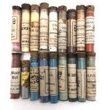 Box of Old China Paint Pigment Vials and Odds and Ends