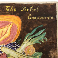 The Perfect Consomme Antique British Hand-painted Postcard