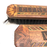 SOLD Martha, Walter and Elfredia's Brushes with Carved Names and Fancy Inlays