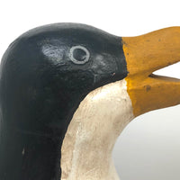 Large Carved and Painted Penguins - A Couple