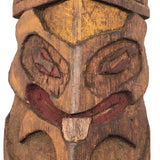 Fantastic Large (21" Tall) 1930s Boy Scout Carved Polychrome Totem Pole
