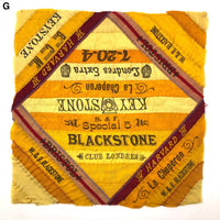 Antique Cigar Silk Quilt Squares - Sold Individually