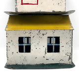 Super Charming Handmade Painted Tin Railroad Houses - Sold Individually