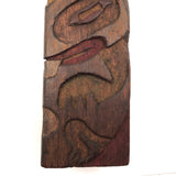 Fantastic Large (21" Tall) 1930s Boy Scout Carved Polychrome Totem Pole