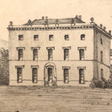 Miniature 19th Century Graphite Studies of Three British Estates by E.T. Billhouse