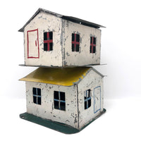Super Charming Handmade Painted Tin Railroad Houses - Sold Individually