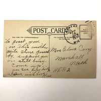 Anachronistic 1930 Manipulated Photo Printed Postcard
