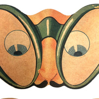 Fun c 1930s Die-Cut Cardboard Eyeglasses Masks - Sold Individually