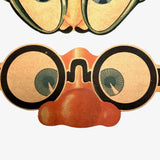 Fun c 1930s Die-Cut Cardboard Eyeglasses Masks - Sold Individually