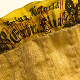 Hand-sewn and Embroidered c. 1900 Owl Cigar Silk Quilt