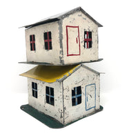 Super Charming Handmade Painted Tin Railroad Houses - Sold Individually