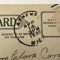 Anachronistic 1930 Manipulated Photo Printed Postcard