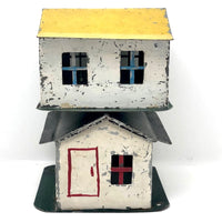 Super Charming Handmade Painted Tin Railroad Houses - Sold Individually