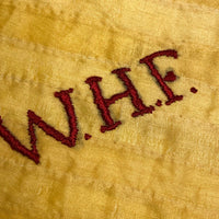 Hand-sewn and Embroidered c. 1900 Owl Cigar Silk Quilt