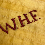 Hand-sewn and Embroidered c. 1900 Owl Cigar Silk Quilt