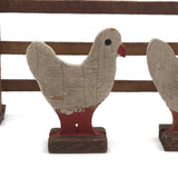 Sweet Old Folk Art Farm Animals and Fence Set