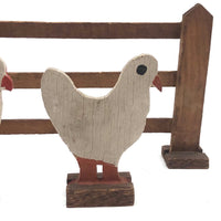 Sweet Old Folk Art Farm Animals and Fence Set