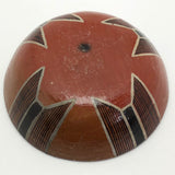 Pair of Canelos Quichia Ecuadorian Pottery Bowls with Face and Bird