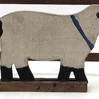 Sweet Old Folk Art Farm Animals and Fence Set