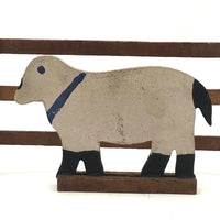 Sweet Old Folk Art Farm Animals and Fence Set