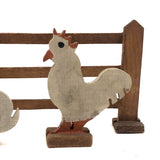 Sweet Old Folk Art Farm Animals and Fence Set