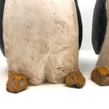 Large Carved and Painted Penguins - A Couple