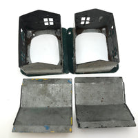 Super Charming Handmade Painted Tin Railroad Houses - Sold Individually