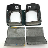 Super Charming Handmade Painted Tin Railroad Houses - Sold Individually
