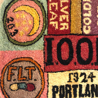 SOLD (MG) International Order of Odd Fellows 1924 Portland, Oregon Hooked Rug