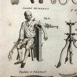 C. 1800. Oversized Engraving on Laid: Surgical Tools