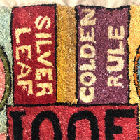 SOLD (MG) International Order of Odd Fellows 1924 Portland, Oregon Hooked Rug