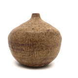 Earthy Hand-thrown Studio Pottery Weed Pot, Signed M