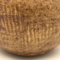 Earthy Hand-thrown Studio Pottery Weed Pot, Signed M